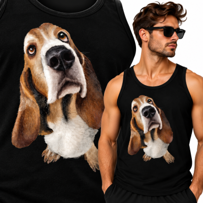 TANK TOP ZWIERZĘTA  BASSET